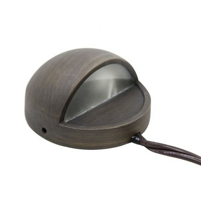 ETL CE DLB01 Brass LED Deck Light Low Voltage Landscape Lighting Fixture G4 Lamp