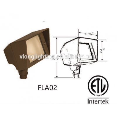 FLA02 IP65 LED Aluminum Flood light with ETL/UL Certificate landscape lighting